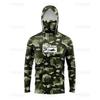Mens Quick-Dry UV Protection Fishing Shirt With Hood Long Sleeve Sunproof Outdoor Sport Top