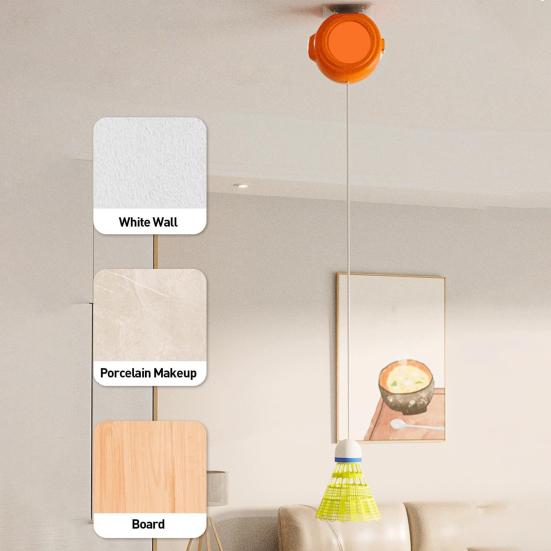 Тренажер для бадминтона с отскоком, инструмент для самостоятельной тренировки с эластичным канатом, простая установка, тренажер для бадминтона в помещении, портативный набор для бадминтона