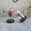 Acrylic Cover with Lamp Rose, Desktop Simulation Flower Ornament, Mother's Day Valentine's Day Night Light Gift