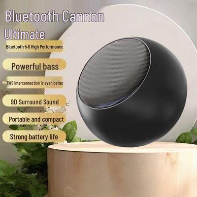 Компактная портативная Bluetooth-колонка с супербасами и высококачественным звуком - Steel Cannon M3