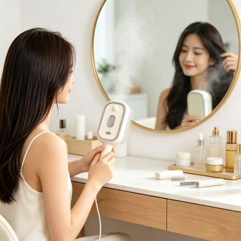 Electric Spray Massage Comb Vibration Scalp Therapy Hair Brush Gentle Non-irritating for Sensitive Scalp Daily Use