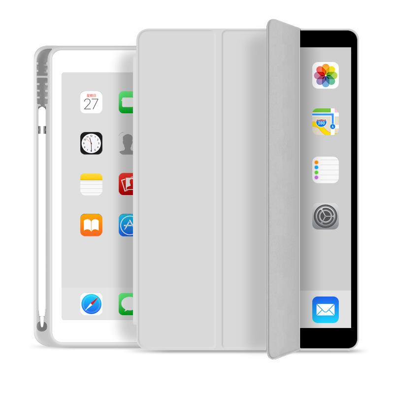 2026 новый полный чехол-накладка для iPad, кожаный чехол, защитный чехол для планшета Apple со слотом для стилуса Air6 трехскладной силиконовый чехол