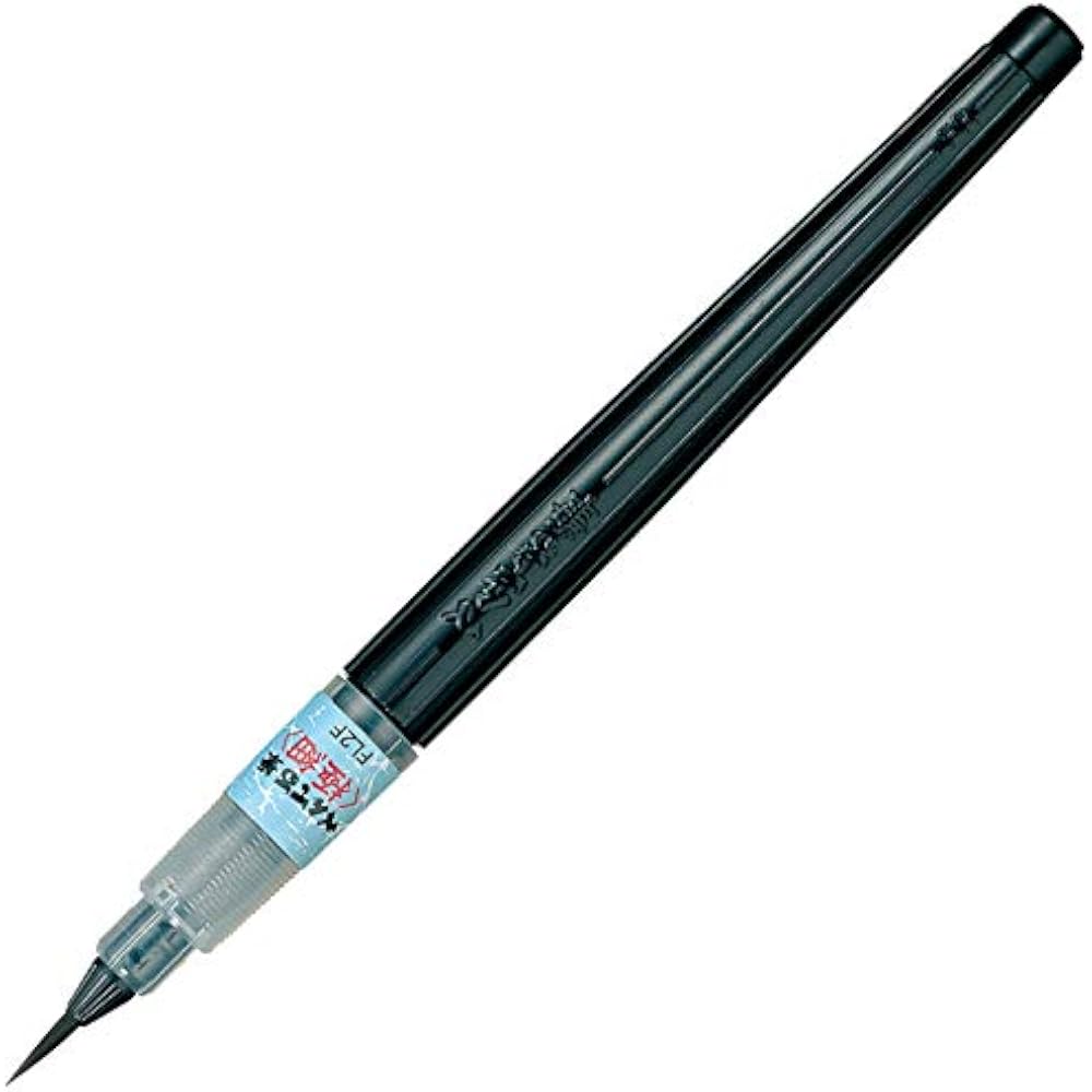 Кисть Pentel XFL2F ультратонкая, черная, 40 x 230 x 15 см (мм)