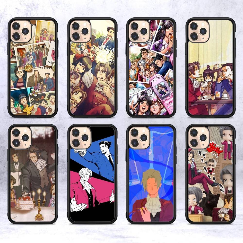 Классическая игра Ace Attorney Чехол для телефона Для IPhone 17 16 15 14 13 Plus 12 11 Pro Max PC+TPU Чехлы Задняя крышка