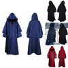 Средневековая мантия с капюшоном, плащ из полиэстера для Хэллоуина, ролевых игр для взрослых