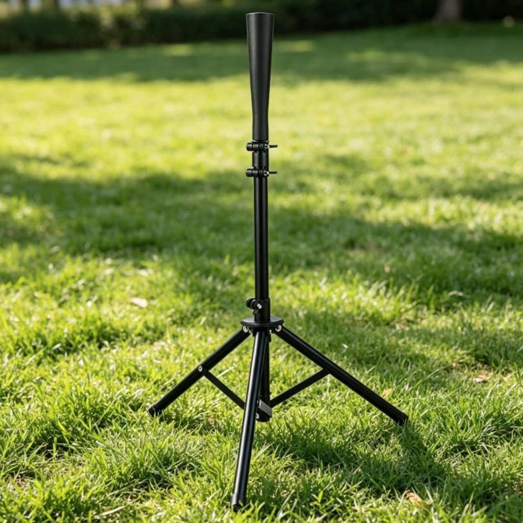 Telescopic Batting Tee Easy Setup Adjustable Steel Construction
