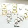2Pcs/Lot Plated Craft Metal Loose Leaf Ring Scrapbook Clips Album Hinged Binder