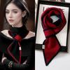 Women's Korean Style Knitted Wool Scarf Spring Autumn Cross Short Plaid Strips Scarves Winter Neck Cover Neck Scarf All-match Collar Scarf