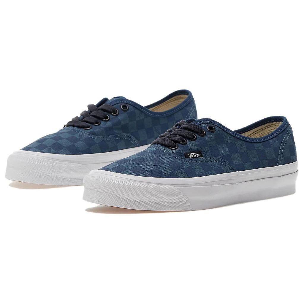 Vans OG Authentic LX Checkerboard - Navy Unisex Sneakers Blue VN0A5FBDNVY