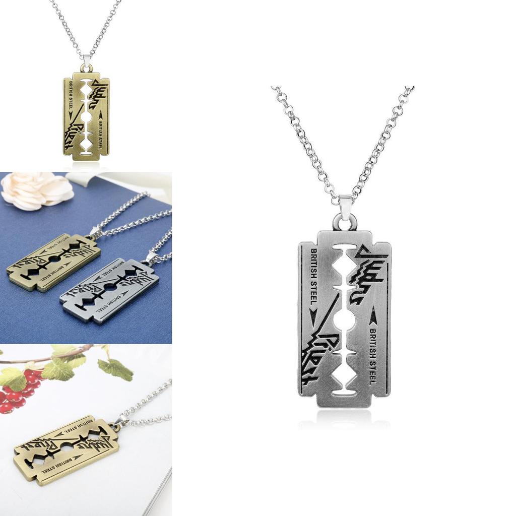 Кулон-ожерелье Judas Priest с лезвием из сплава для подарка и моды