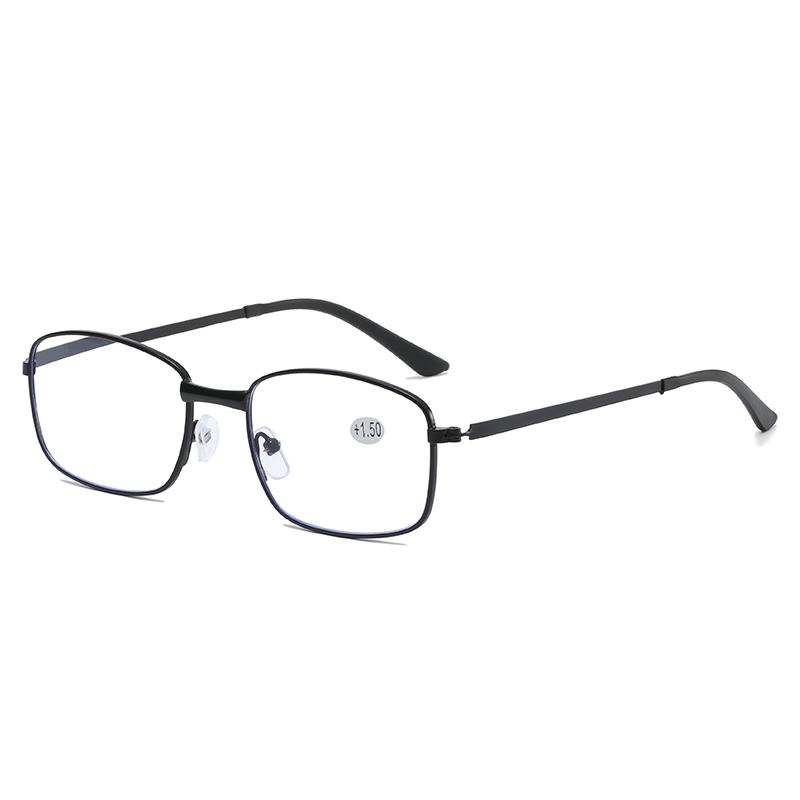 HH8005 Metal Frame Full-rim Designer Male Female Unisex Anti Blue Light Custom logo Reading Glasses