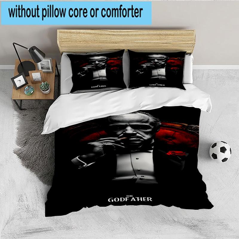 Godfather's Legacy 3PCS Bedding set,Ideal for 1pc Duvet Cover And 2pcs Pillowcases Perfect for Fan gift,Ideal for Bedroom, Dormitory