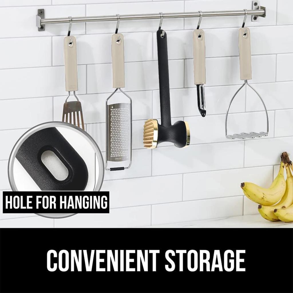 Steak Meat Hammer Mallet Double-Sided Zinc Alloy Meat Tenderizer Meat Pounder Food Flavor Meat Hammer Steak Meat Tool