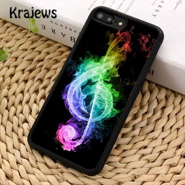 Krajews Colorful musical notes Soft Phone Case Cover For IPhone 18 17 Air 16 15 14 plus 11 12 13 pro max Plus coque Fundas