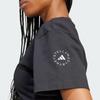 adidas Женская футболка с изогнутым подолом X Stella McCartney Sportswear, черный IN3656