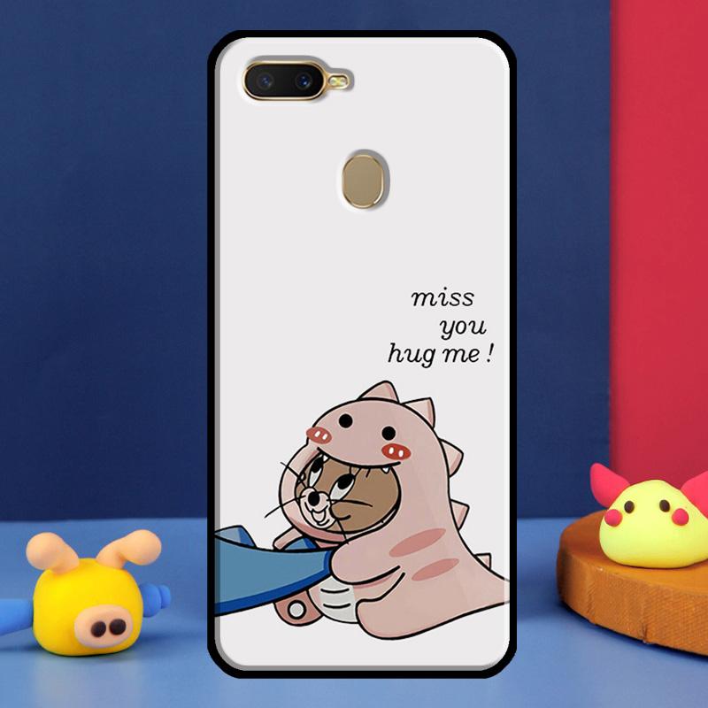 Парный Милый Чехол с Динозавром Для Oppo A16 A76 A96 A58 A78 A98 A5 A9 A91 A15 A17 A77 A52 A72 A74 A94 A54S A57S Чехол