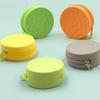 Cute Silicone Storage Box Multi-purpose Portable Solid Color Storage Box Round Mini Coin Purse for Children