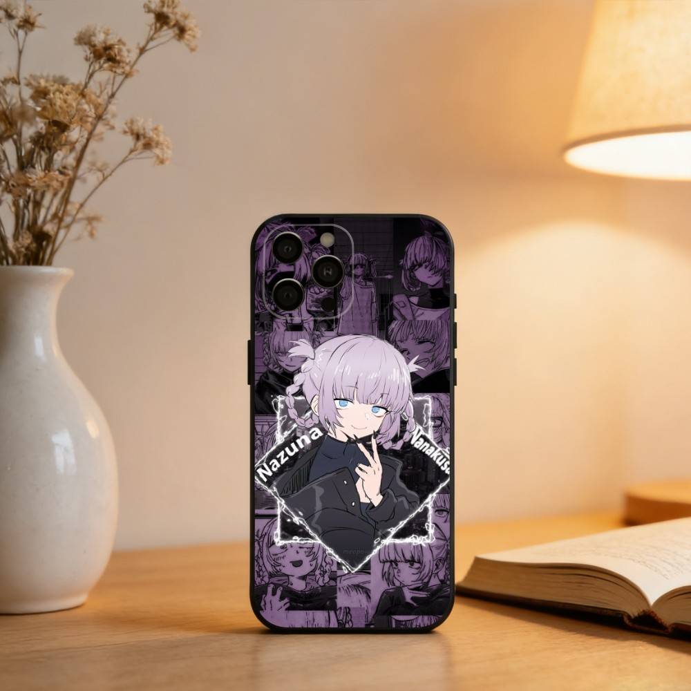 Чехол для телефона N-Nazuna N-Nanakusa для iPhone 17,16,15,14,13,12,11 Plus,Pro Max,XS, Черный мягкий силиконовый чехол