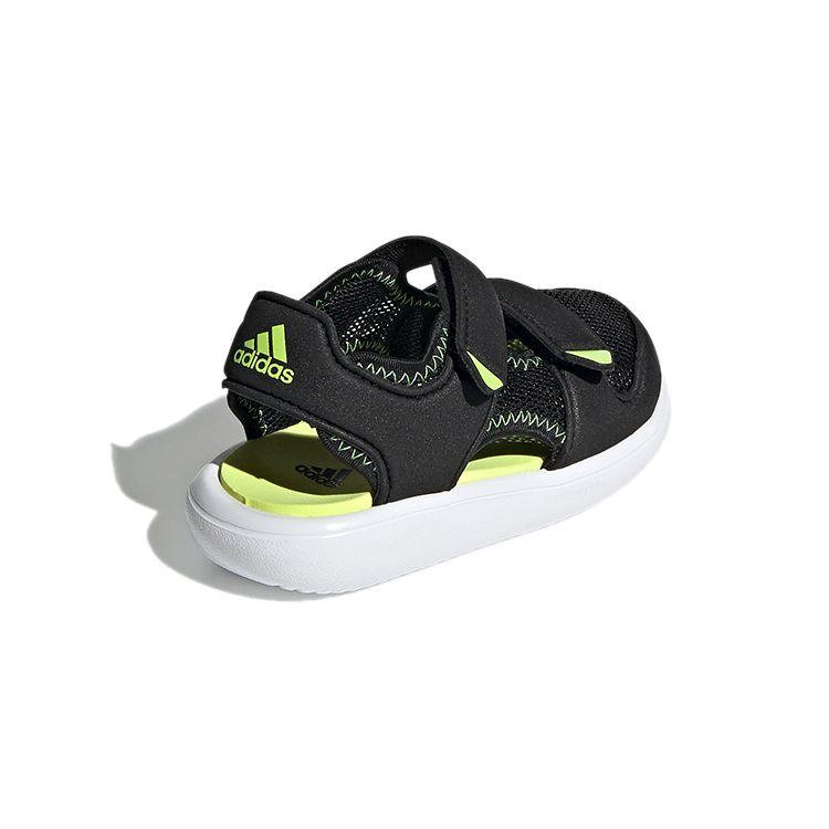 Adidas Water Sandal Durable Low Top Baby Shoes Black Yellow Baby Shoes GX2478