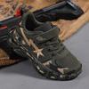 Повседневные кроссовки Four Seasons Casual Flying Weaving Camouflage Classmate, детские ультралегкие кроссовки на мягкой подошве для средней школы, камуфляжная обувь для военной подготовки