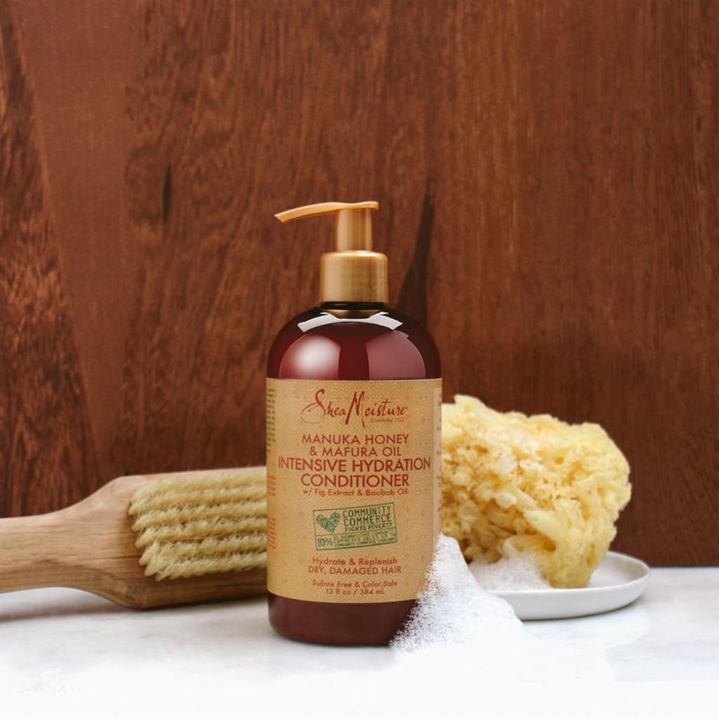Кондиционер для интенсивного увлажнения Shea Moisture Manuka Honey Mafura Oil для мужчин и женщин, 13 унций. Кондиционер и