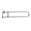 Flip Up Toilet Grab Bar Sturdy Aluminium Alloy Adjustable Anti Slip Fold Down Grab Bar for Bathroom