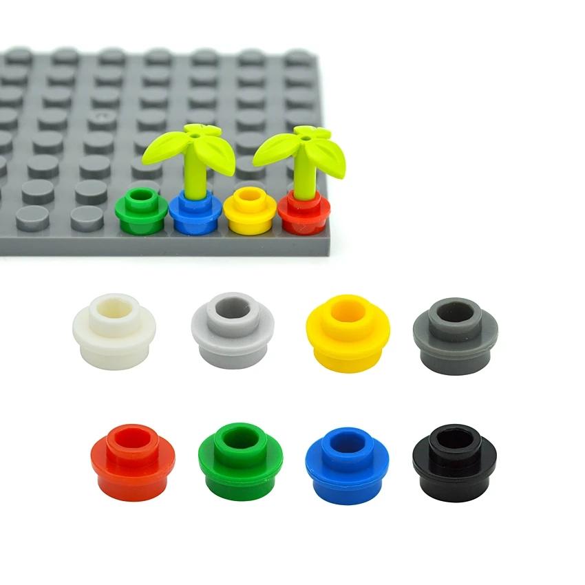 300 шт. Детали MOC Строительные блоки Пластина Круглая 85861 28626 1x1 с Открытым Штырьком Кирпичик Совместимый с DIY Образовательная Техническая Игрушка