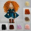 15*100см DIY Аксессуары 1/6 1/4 1/3 Высокотемпературные Кудрявые Парики Кукольные Волосы Винтовой Парик Игрушка Накладка