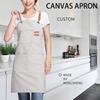 Professional Kitchen Apron,Oil-proof Canvass Aprons with Large Pocket for Men Women,Chef Work Apron for Grill Restaurant Bar