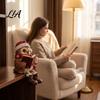 Small Desktop Ornament for Fireplace Reading Owl Figurine, Statue with Open Book Glasses Scarf and Boots, Decorative Figurine Christmas Sculpture Home