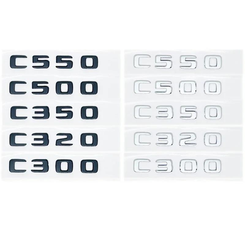 C200 E200 Для Mercedes Benz 3D Глянцевые Черные Буквы C180 C200 C220d C250d C260 C300d 4Matic ABS Шильдик для Mercedes Benz W205 Co