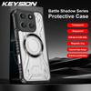 KEYSION Transparent Magnetic Case for Motorola Edge 60 Pro 5G Silicone+PC Shockproof Phone Back Cover for for Edge 60 Fusion 60S