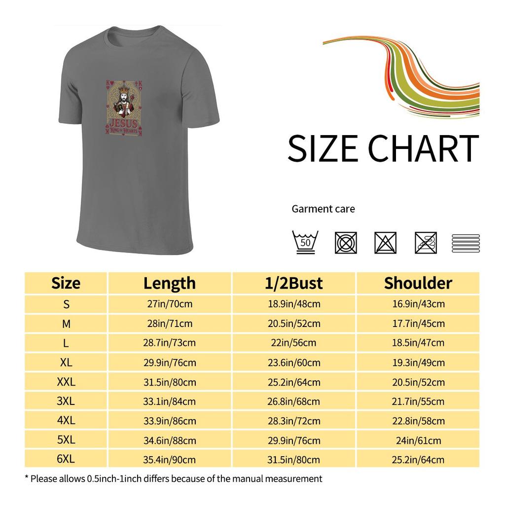 Jesus King Of Hearts Straight Leg Reversible Tshirtoutdoor Leisure Inner Layer For Spring And Autumn Unisexs Tshirts