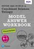 Книга Pearson REVISE AQA GCSE Combined Science Trilogy Foundation Model Answers Workbook - 2023 and 2024 Exams