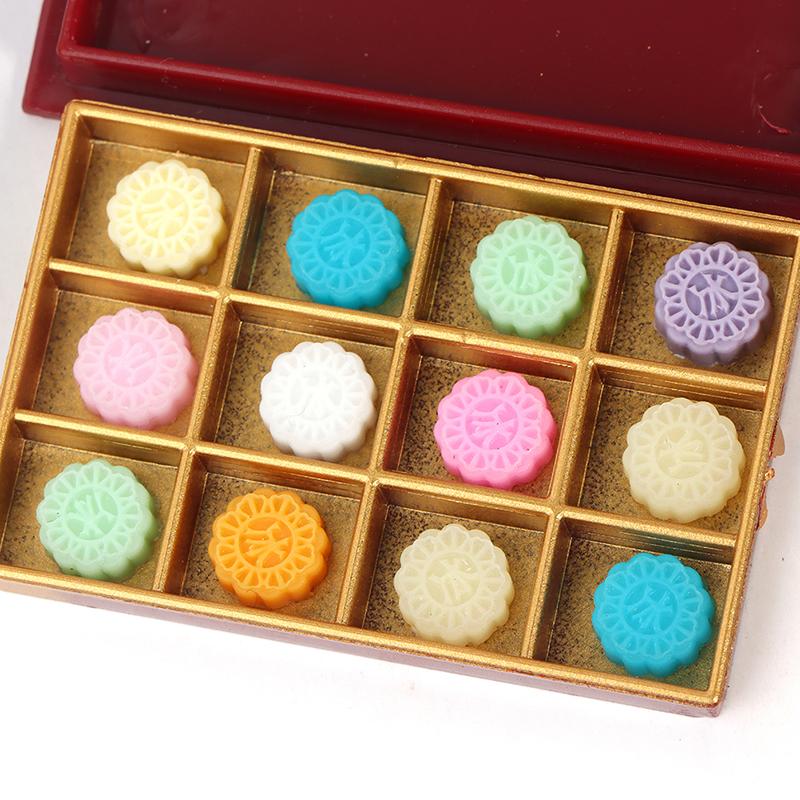 1:12 кукольных миниатюрных моделей Mooncake Model Food Decoration Accessories