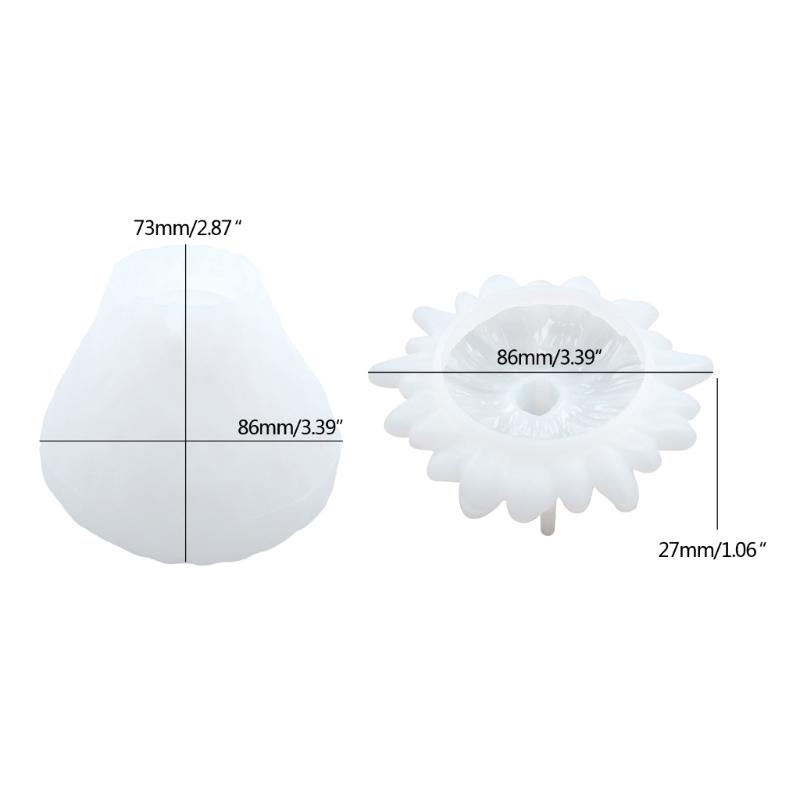 Винтажная форма для банки из смолы с крышкой, силиконовая форма для хранения клубники для литья эпоксидной смолы-форма для ювелирных изделий-контейнера