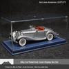 1/24 Mercedes-Benz 500K Модель автомобиля из легкого сплава со звуком и светом: Классический ретро-украшение с откидной крышкой, подарочная коробка к празднику середины осени