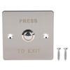 Stainless Steel Door Switch Door Exit Access Push Button Release Button for Access Control Lock
