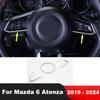 Накладка на панель рулевого колеса автомобиля Для Mazda 6 Atenza 2024 Матовые элементы отделки салона Аксессуары