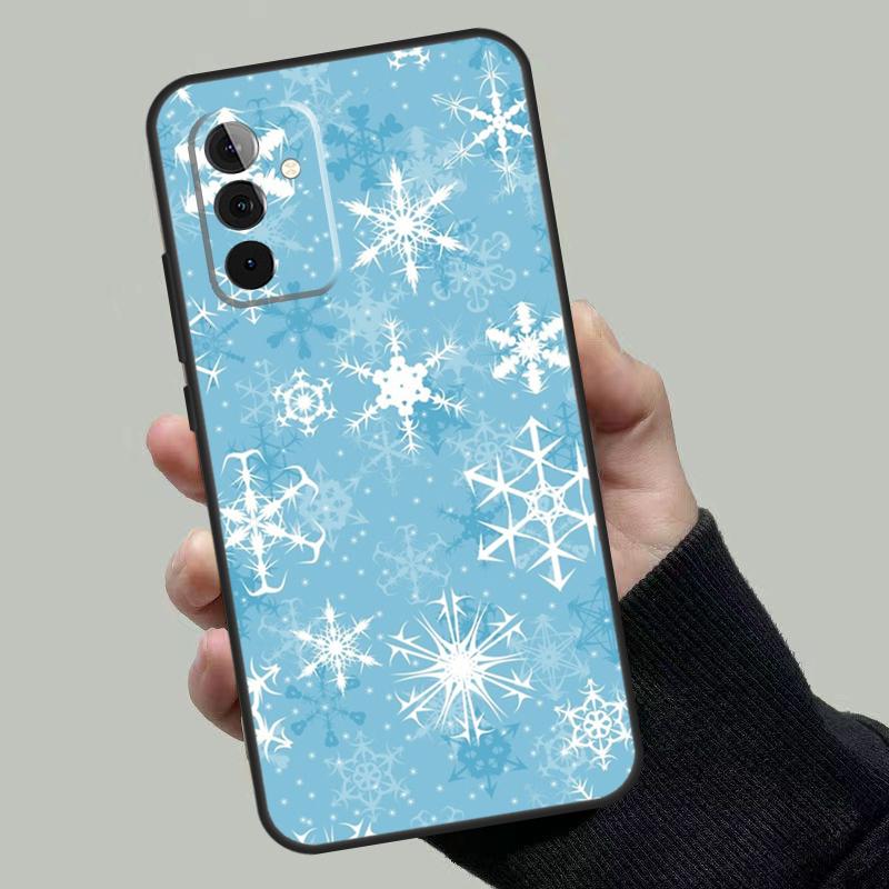 Чехол Рождественские Снежинки для Samsung Galaxy A06 A16 A26 A36 A56 A53 A32 A52 A33 A13 A55 A35 A15 A14 A34 A54 A17