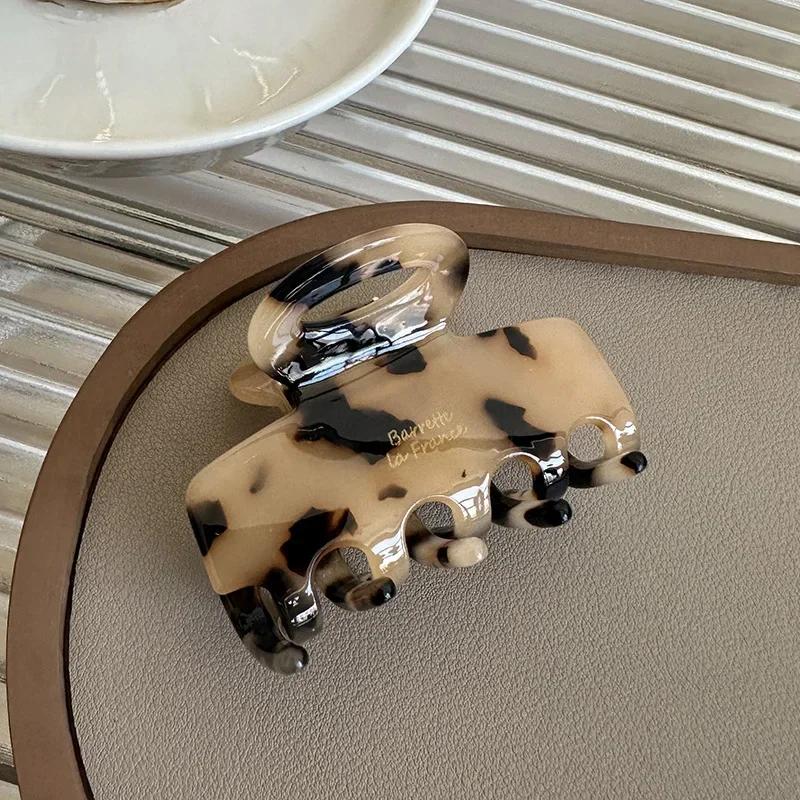 Новая Мода Корейские Ацетатные Заколки-Крабы для Волос Красные Заколки для Волос Девушки Женщины Завязывать Волосы Акула Заколка для Волос Аксессуары Хвост Заколка для Волос