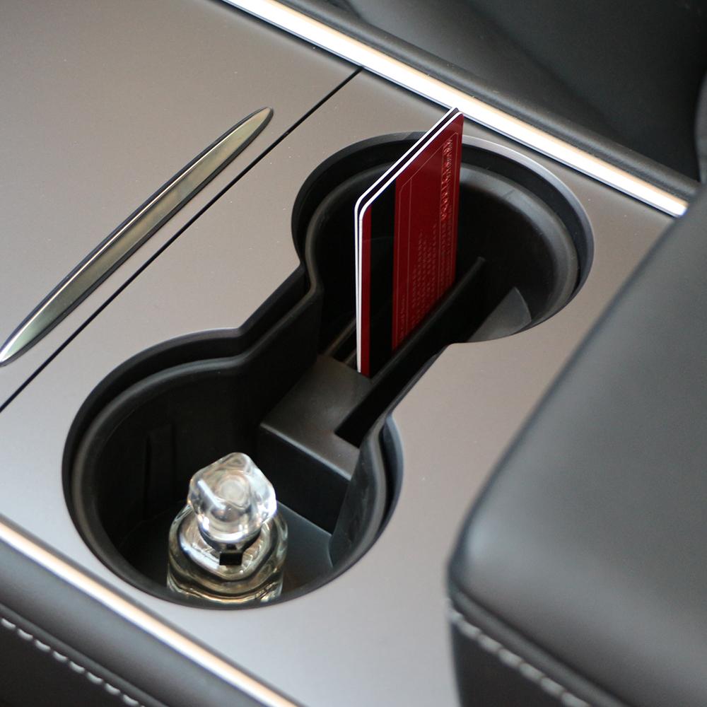 For Tesla Model 3 2017-2025 for Model Y 2019-2025 Water Cup Holder Insert Ashtray Bottle Storage Box Organizer Accessories