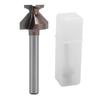 Tongue and Groove Router Bit 6mm Shank Industrial R8 Grade Arc Bending Integrated Router Bit for