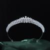 Korean Zircon Crown: Bridal & Party Hair Accessory