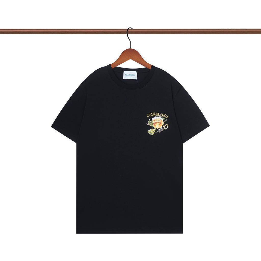 Casablanca 23 spring and summer new fantasy gate starry sky castle casa letter logo short-sleeved couple T-shirt