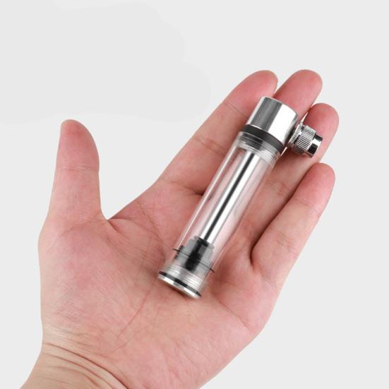 Прозрачный велосипедный насос высокого давления, универсальный компактный размер, портативный мини-ручной насос для шин шоссейного велосипеда MTB