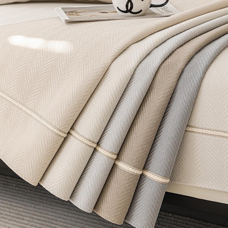 Подушка для дивана, простая современная нескользящая универсальная подушка для дивана Four Seasons для гостиной, кремовая ветрозащитная спинка, кожаный чехол для дивана, полотенце