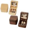Wooden Wooden Keepsake Box Magnetic Memorial Container Smooth Pet Hair Memorial Box  Pet Owner Gift