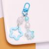 Сладкие градиентные брелоки-подвески в виде звезды пентаграммы, брелок для ключей автомобиля, украшение для рюкзака