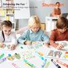 Маркер Shuttle Art Dot 20 цветных точек, смываемый, с простым в использовании рисунком, ручка для подарков на входе, цвета, на водной основе, 12 мл, детская ручка, вода,